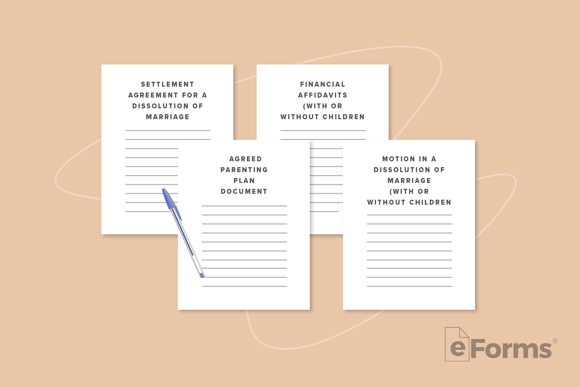 4 different Marital Settlement Agreements.