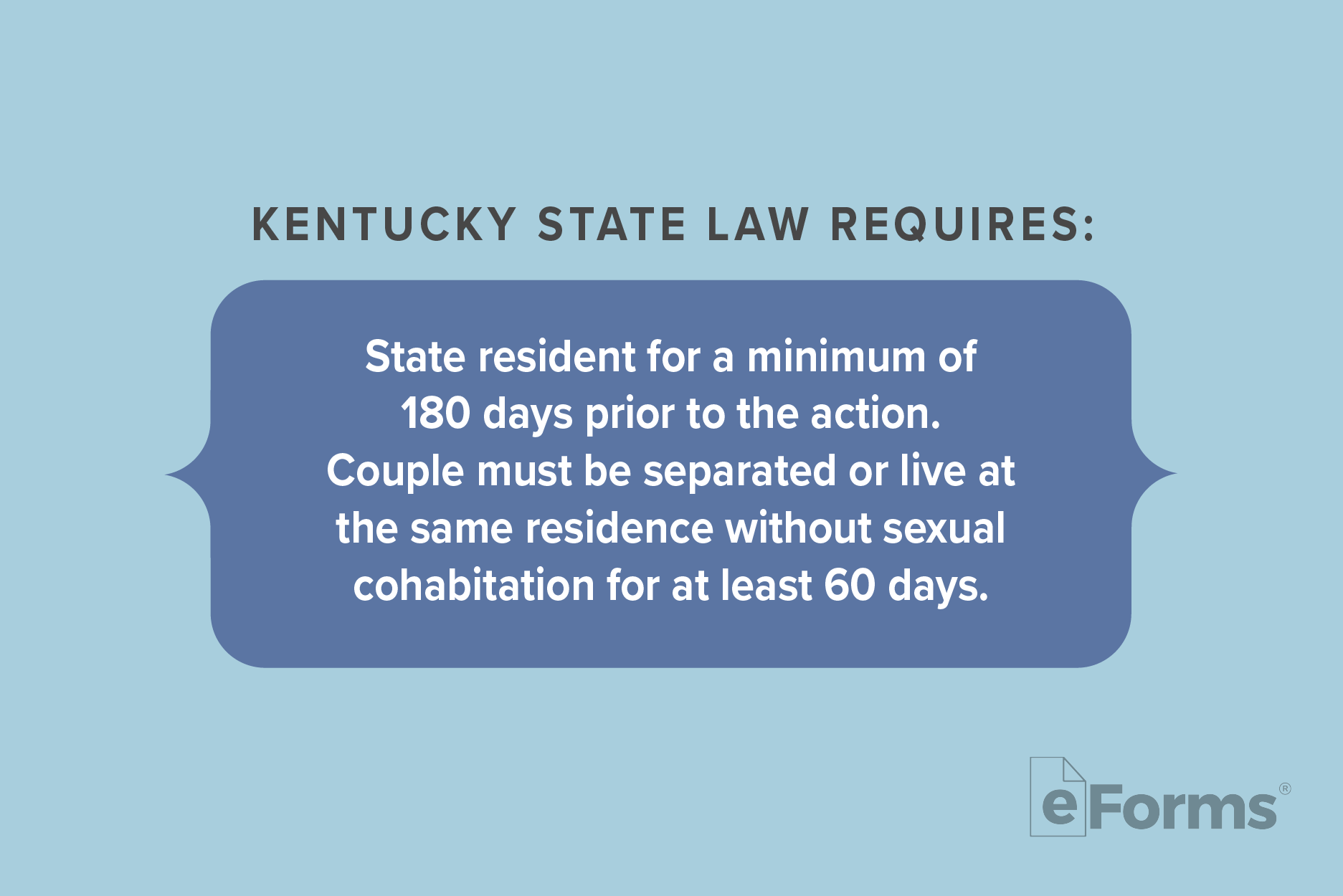 Paragraph detailing the Kentucky state law requirements. 