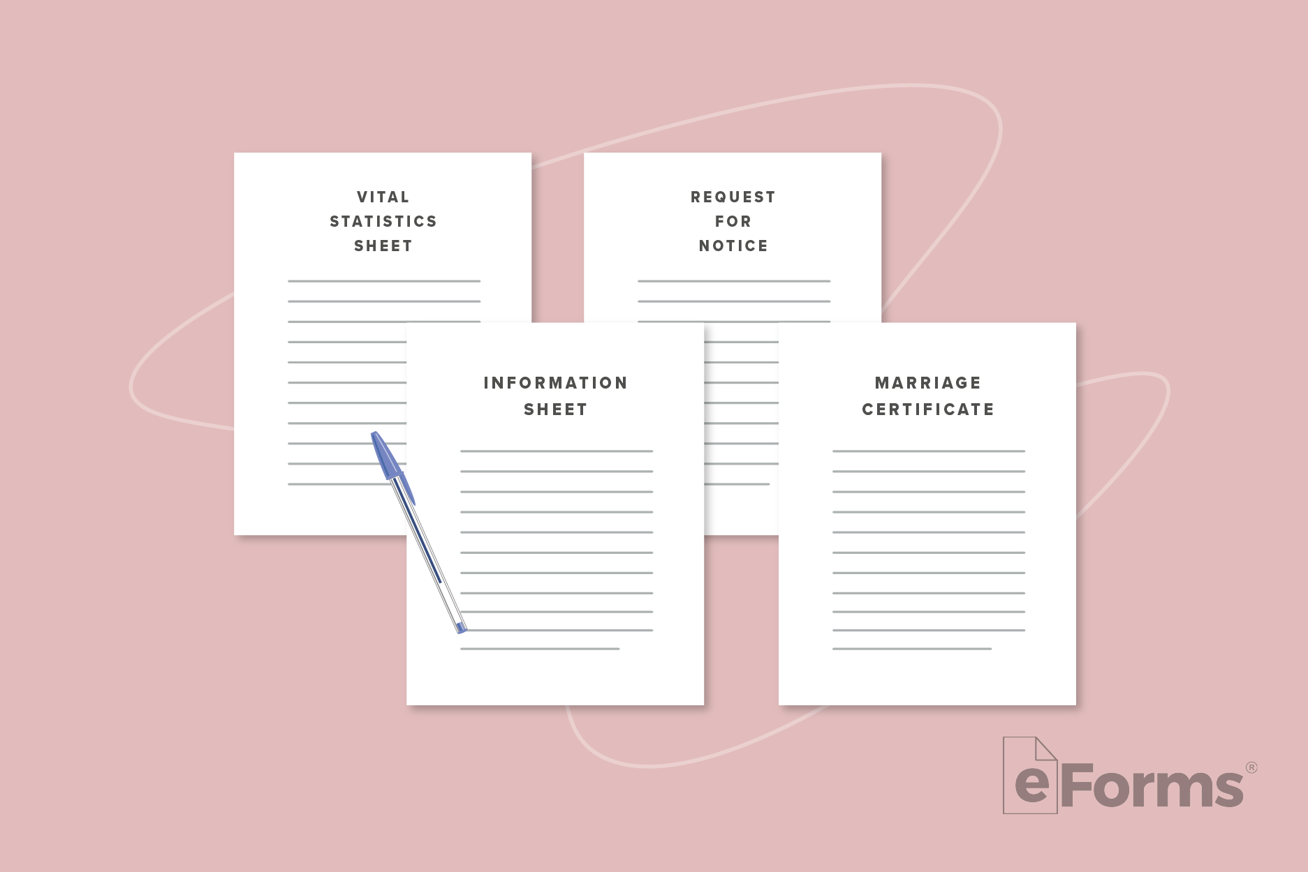 Set of 4 required forms.