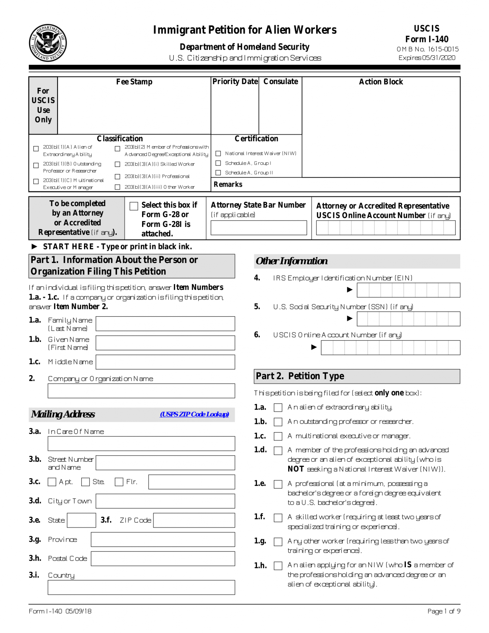 Free Employment Based Green Card Forms PDF eForms