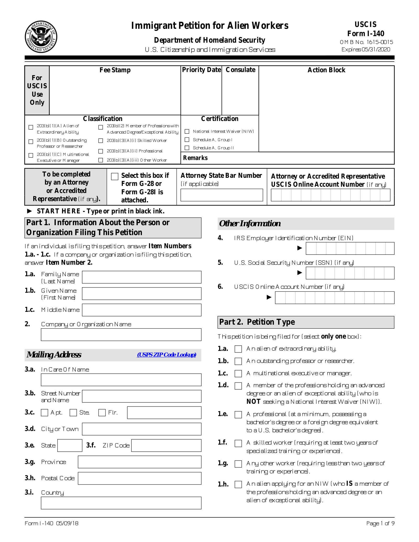 Free Employment Based Green Card Forms   PDF   eForms