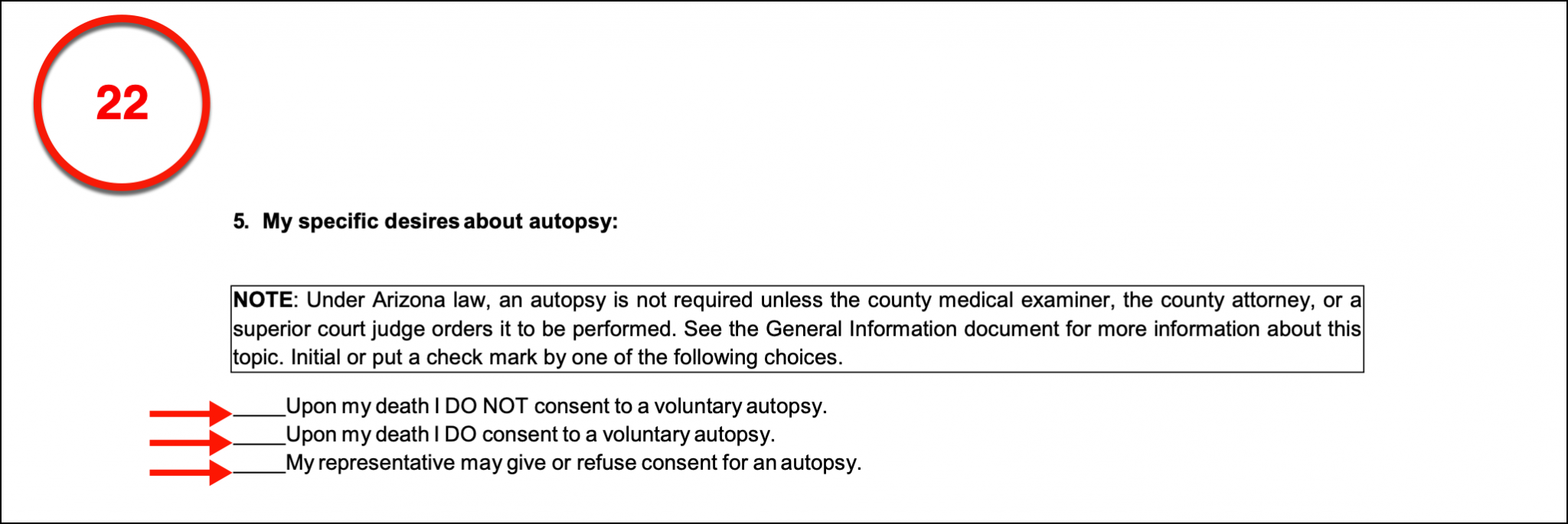 Free Arizona Advance Directive Form PDF EForms