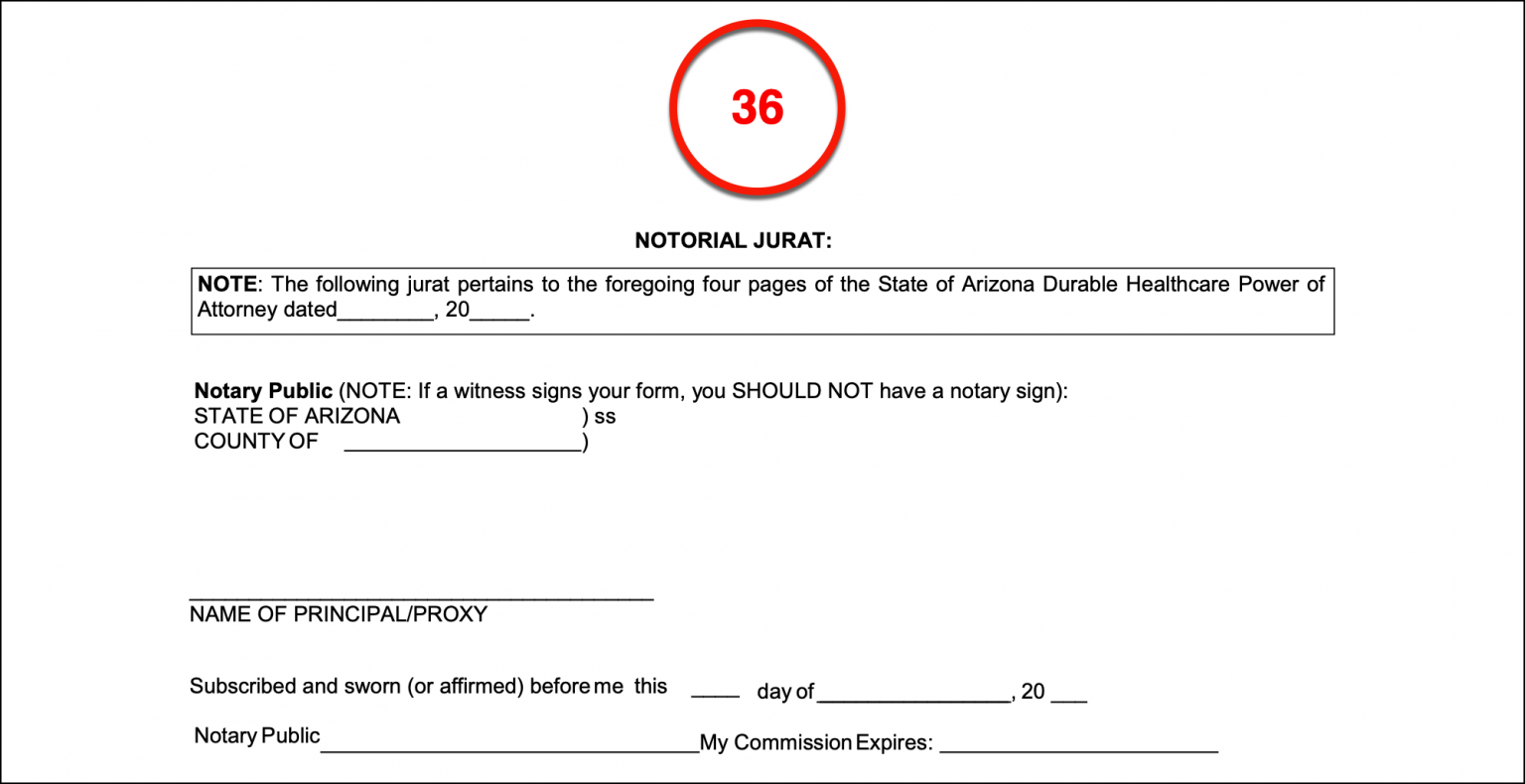 Free Arizona Advance Directive Form PDF eForms
