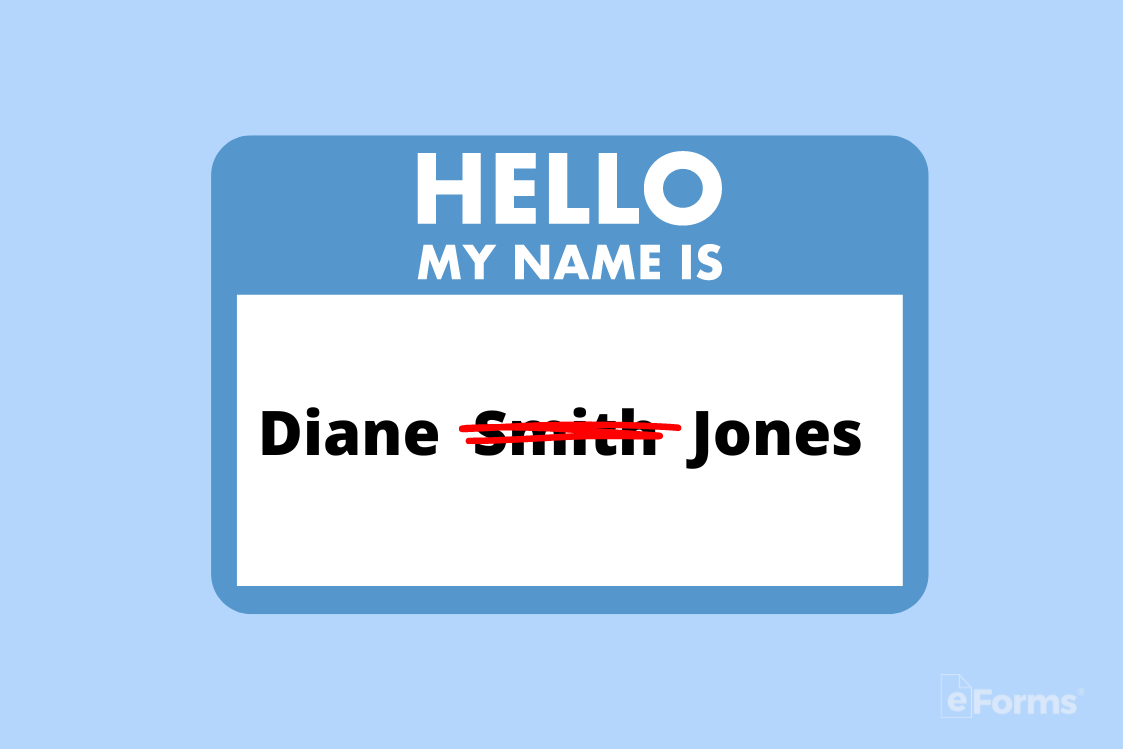name tag depicting a name change