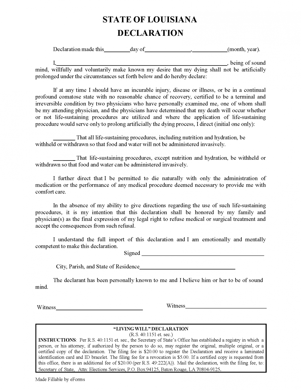 free-louisiana-advance-directive-form-pdf-eforms