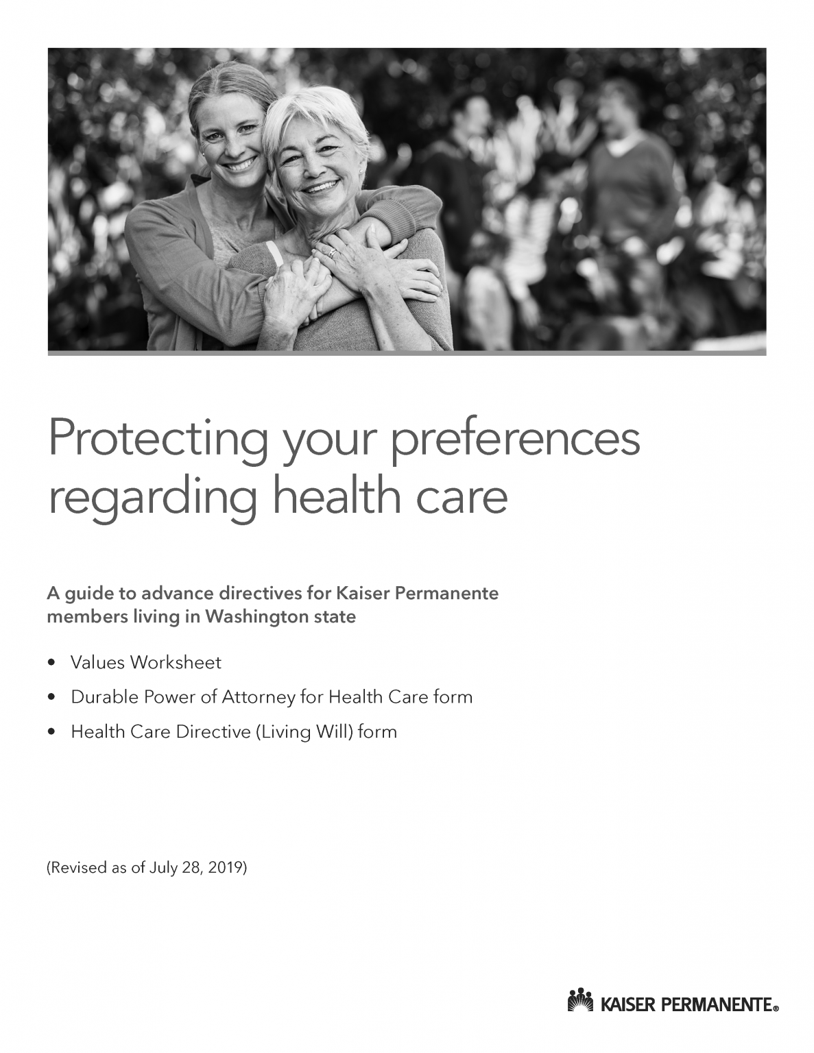 Free Washington Advance Directive Form PDF eForms