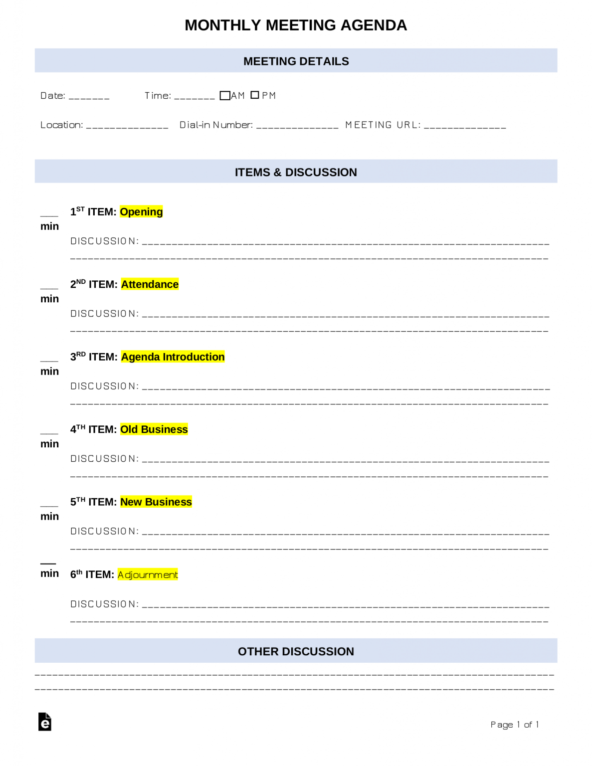 free-monthly-meeting-agenda-template-sample-pdf-word-eforms