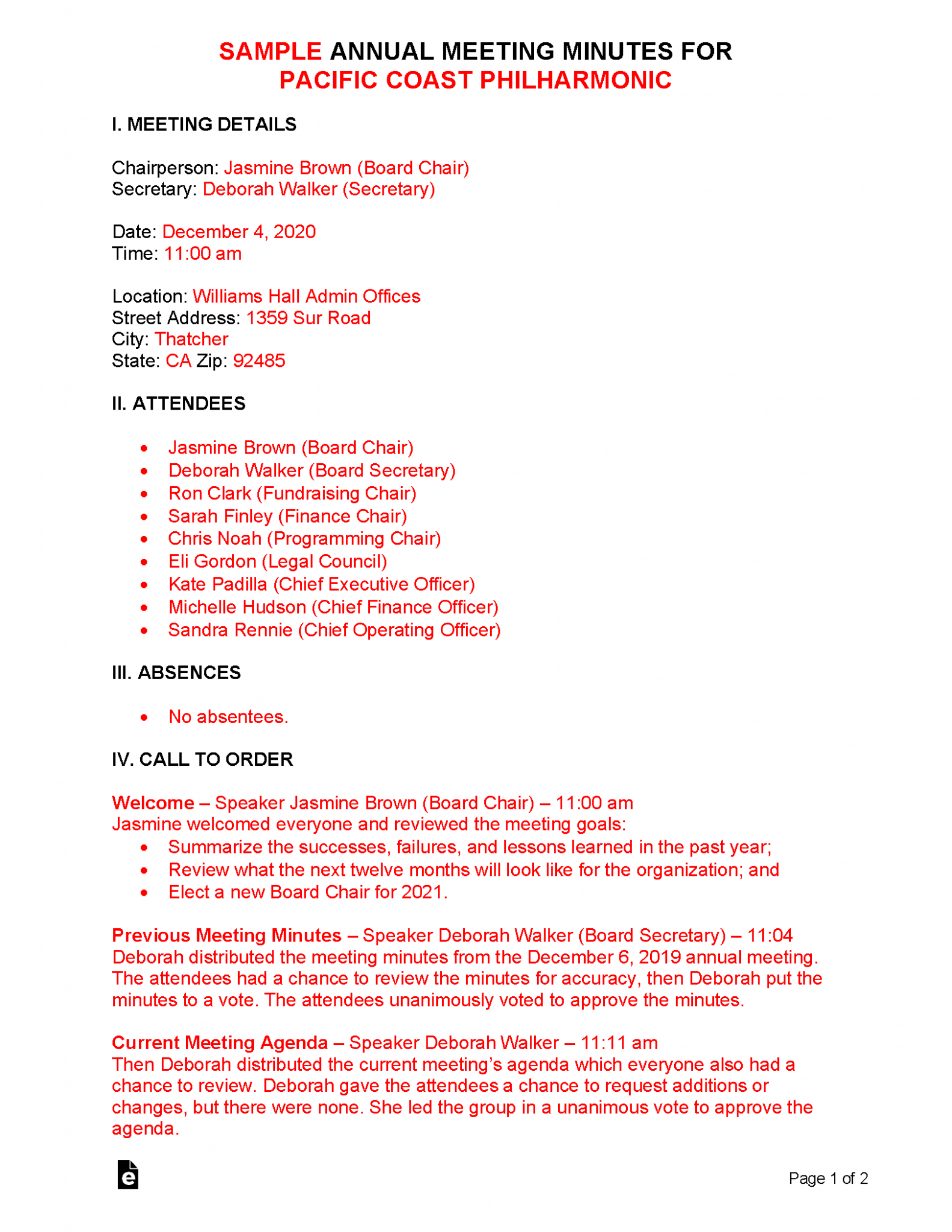 Sample Annual Meeting Minutes 1583x2048 