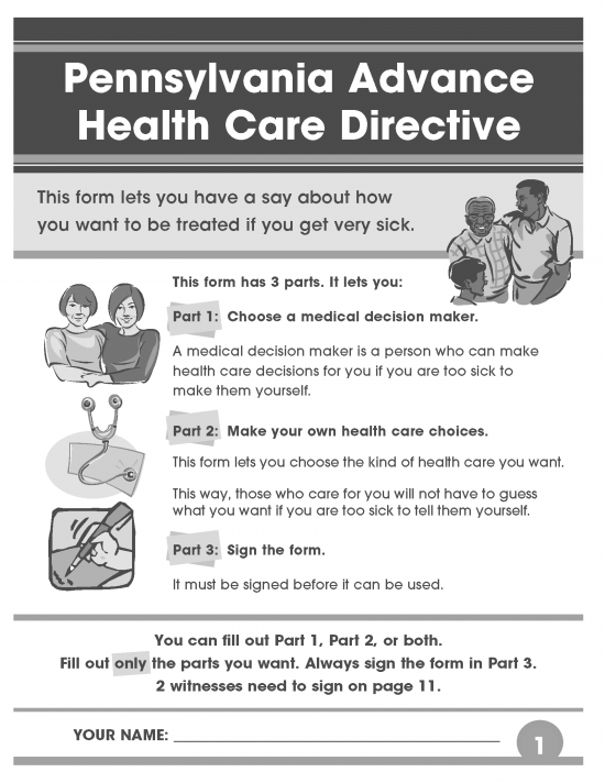 Free Pennsylvania Advance Directive Form - PDF – eForms