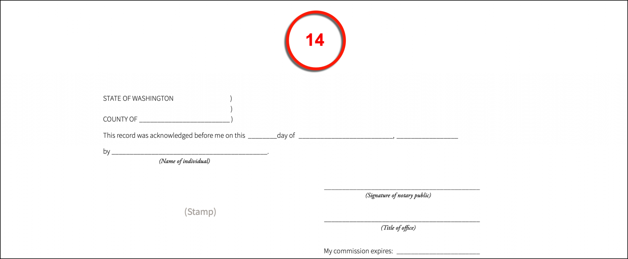 Free Washington Advance Directive Form PDF eForms