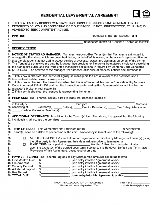 free-montana-lease-agreement-templates-7-pdf-word-eforms