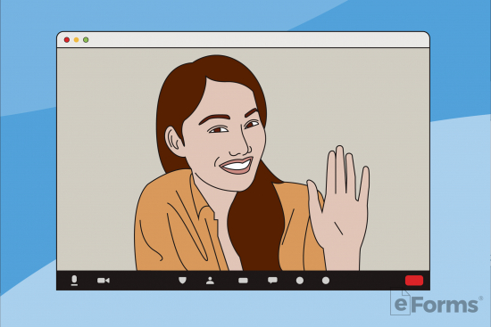 screen showing video chat with candidate