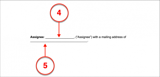 letter of assignment for payment