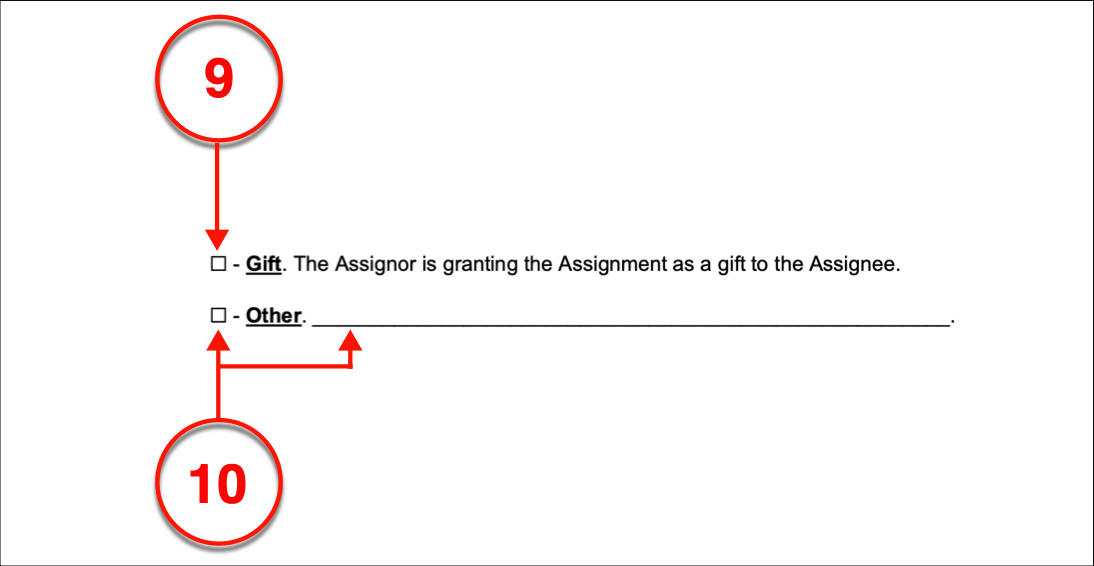 what is an assignment clause