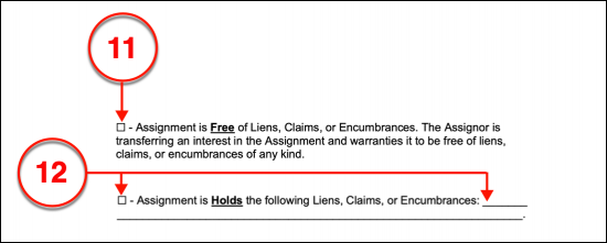 short form assignment agreement