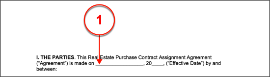 real estate assignment contract pdf