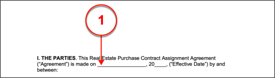 contract of assignment template