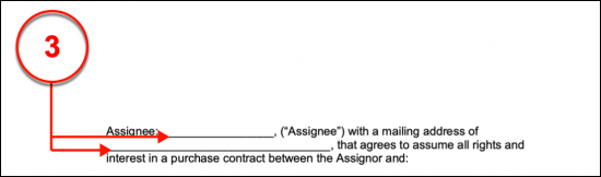 contract of assignment template