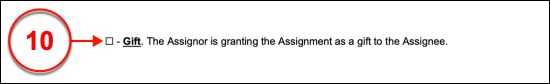 contract of assignment template