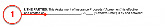 assignment of insurances