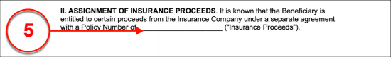 ladder life insurance assignment form