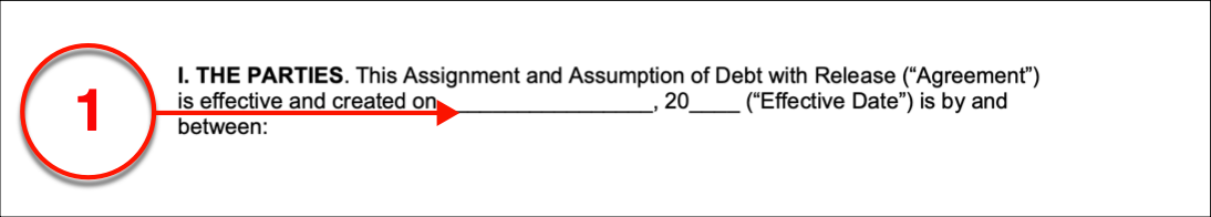 debt assignment from