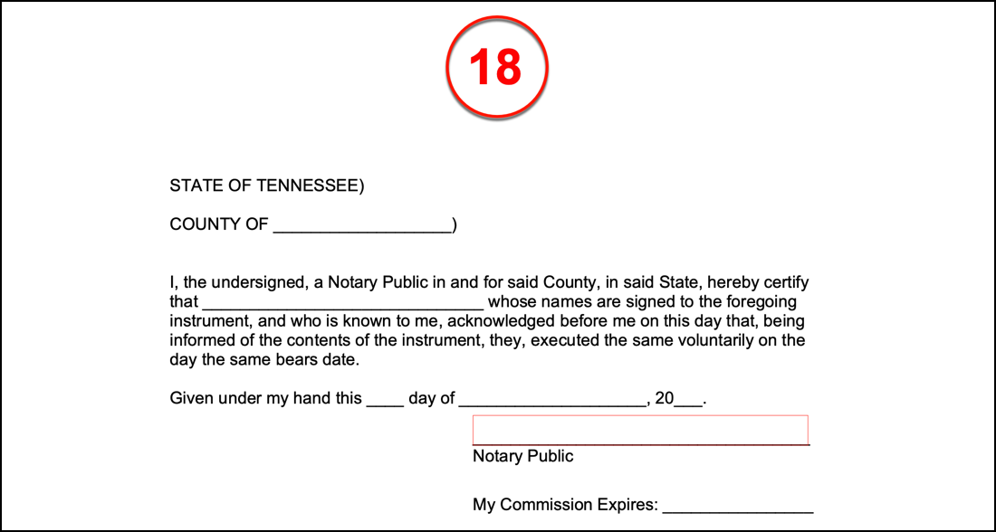 Free Tennessee Special Warranty Deed Form PDF Word eForms