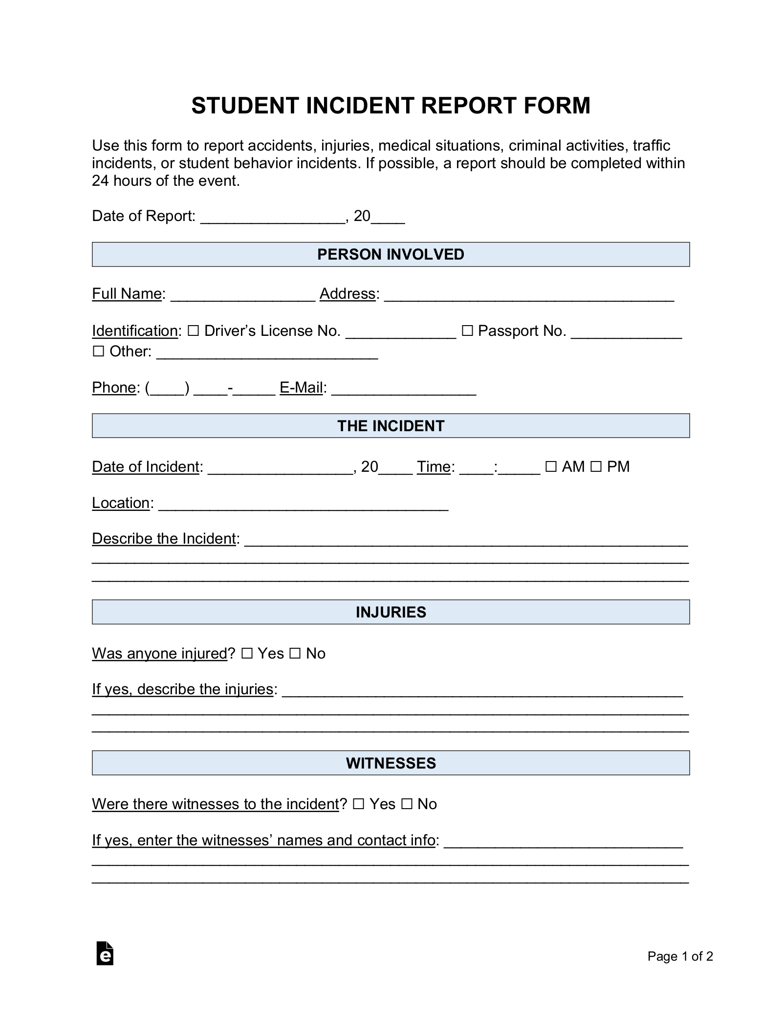 free-student-incident-report-template-pdf-word-eforms