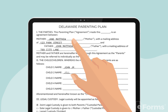 free-delaware-custody-parenting-plan-pdf-word-eforms