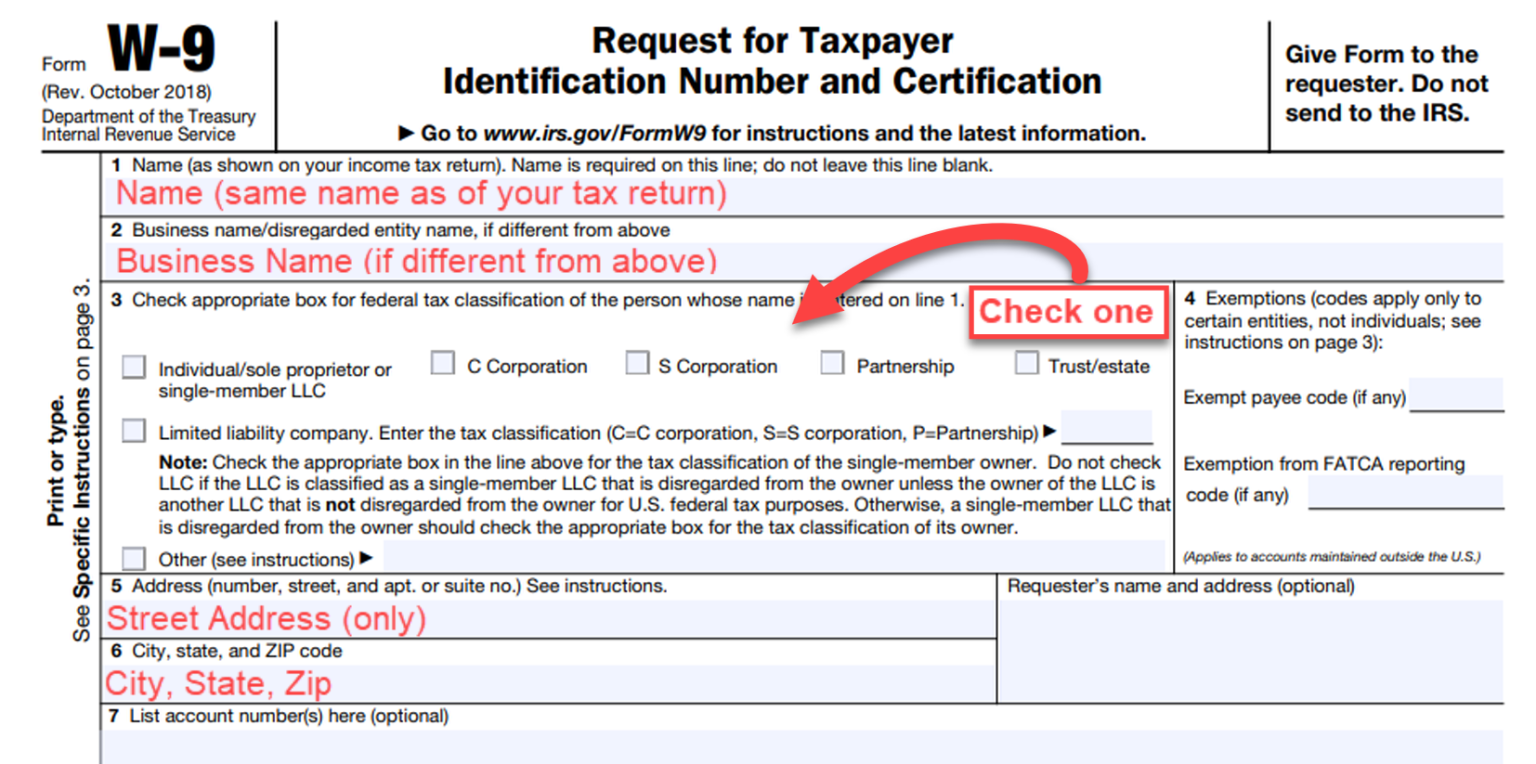 Free IRS Form W9 2024 PDF EForms   IRS W 9 Form Part 1 Identifying Information 1536x764 