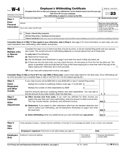 W-4 Form: Extra Withholding, Exemptions, and More