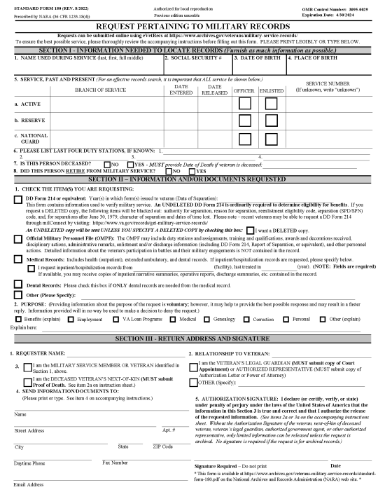 Department of Defense (DoD) Forms – eForms