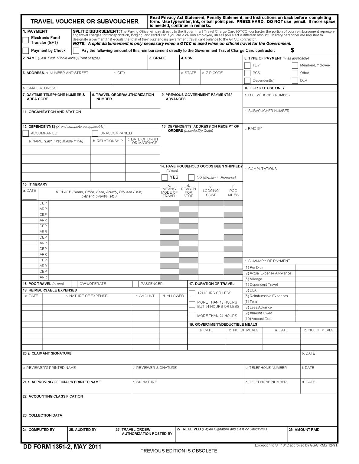 Department of Defense (DoD) Forms – eForms