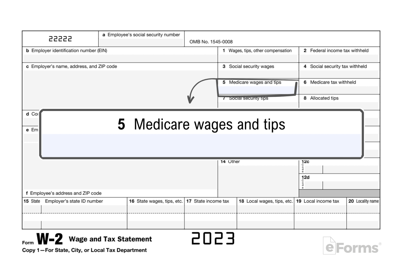 Free IRS Form W2 Wage and Tax Statement PDF eForms