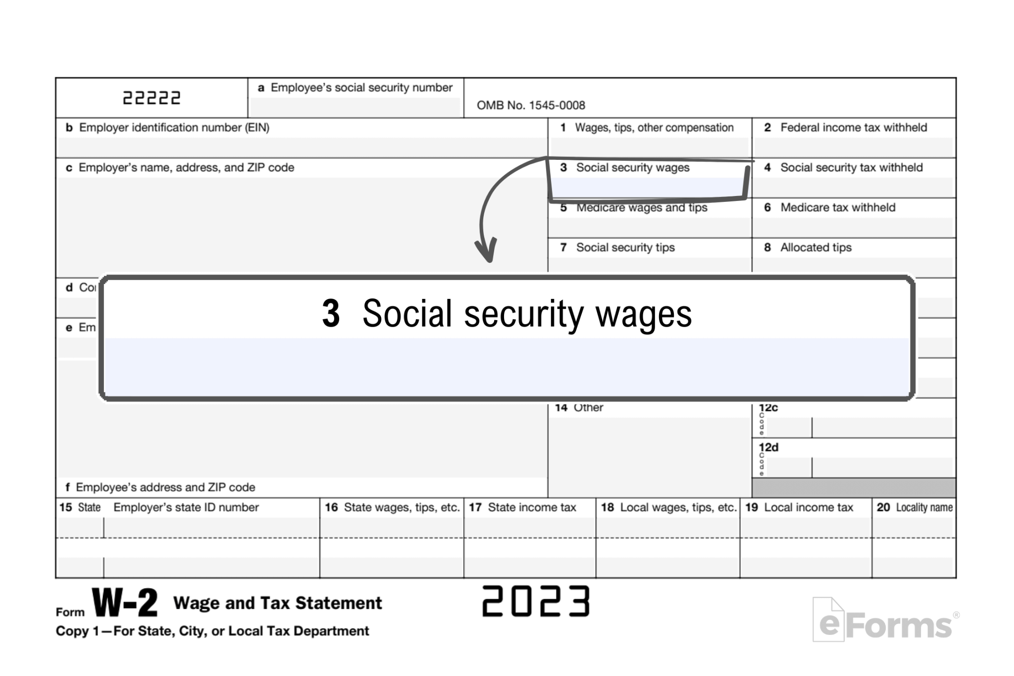 Free irs form w 2 wage and tax statement pdf eforms