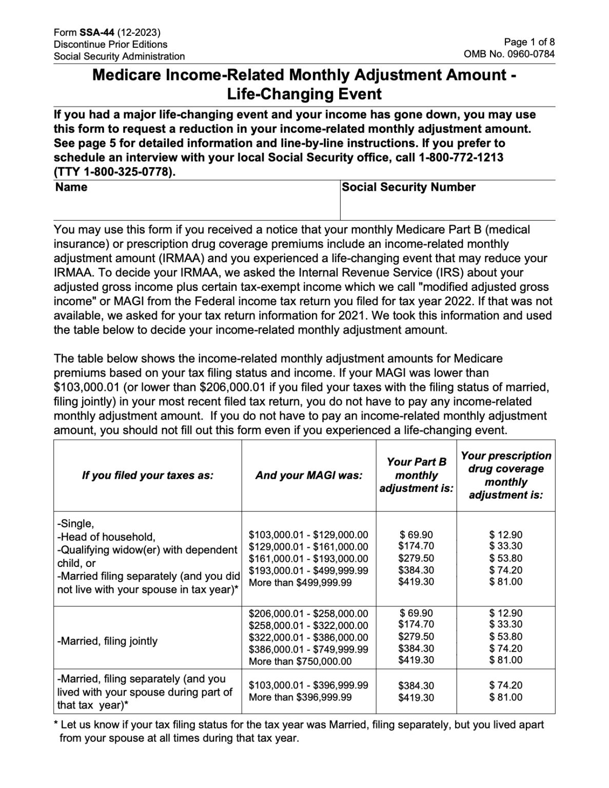Social security ssa forms eforms