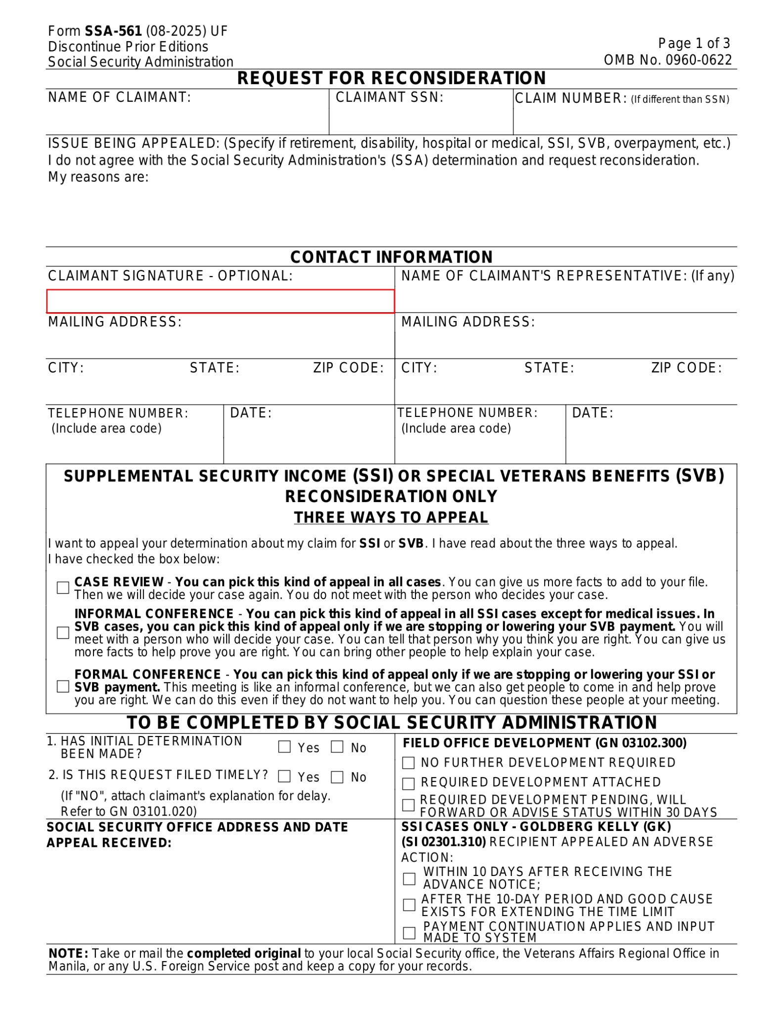 Social Security SSA Forms EForms