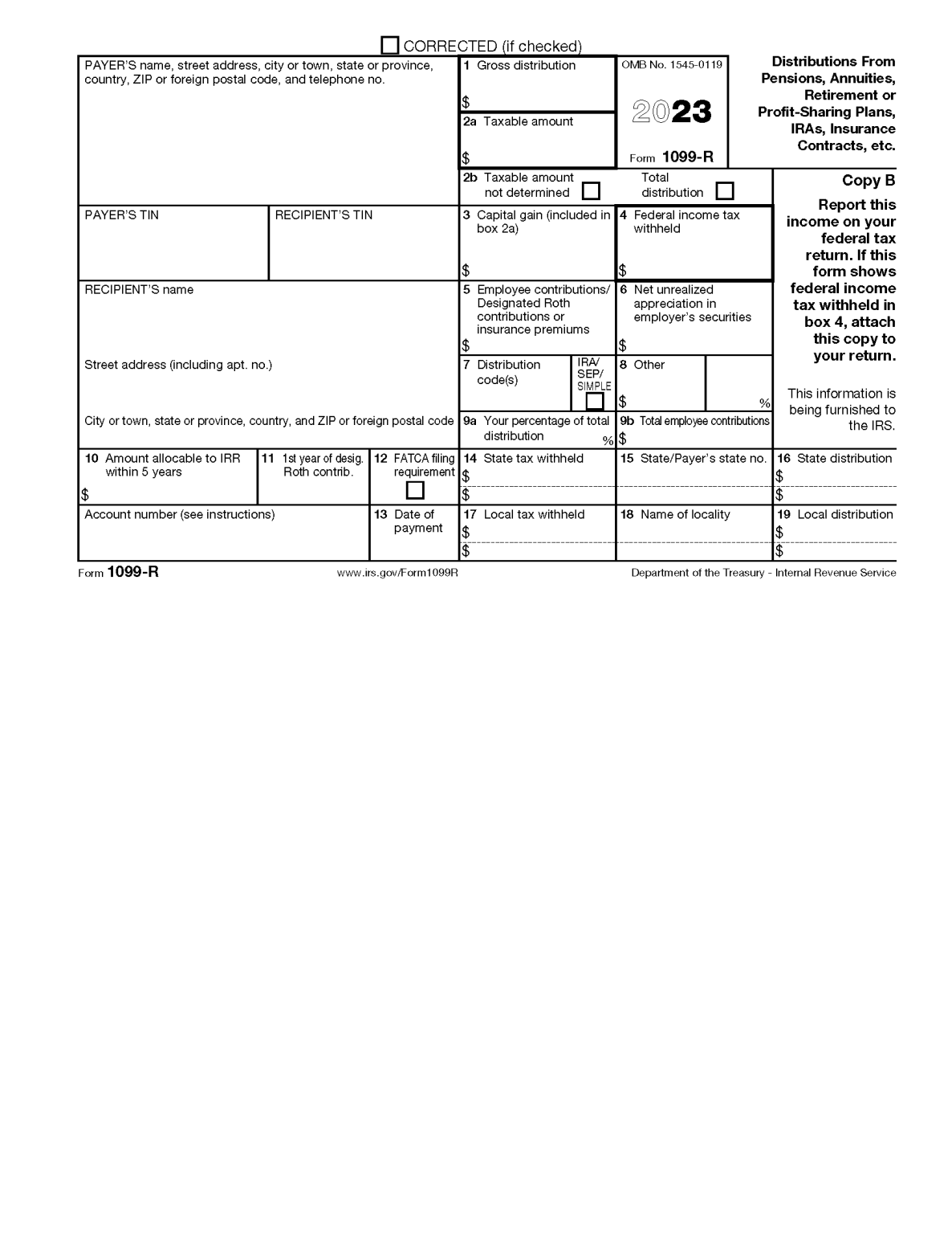 Free IRS 1099-R - PDF – eForms