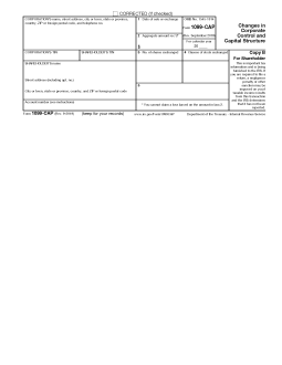 IRS 1099-CAP Form