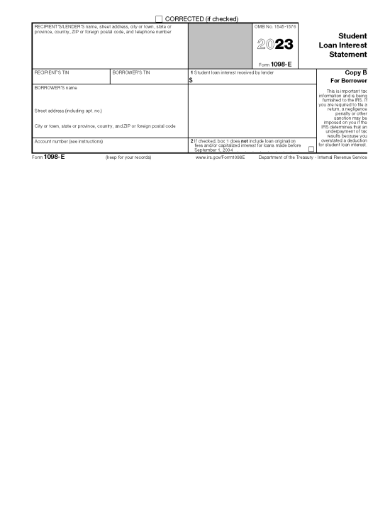 Free IRS Form 1098 - PDF – eForms