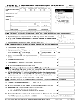 Form 940: Employer’s Annual FUTA Tax Return