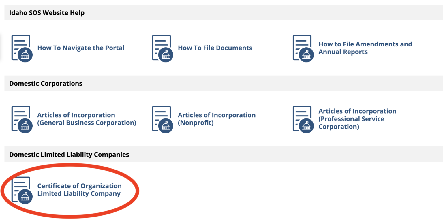 How to Form an LLC in Idaho eForms
