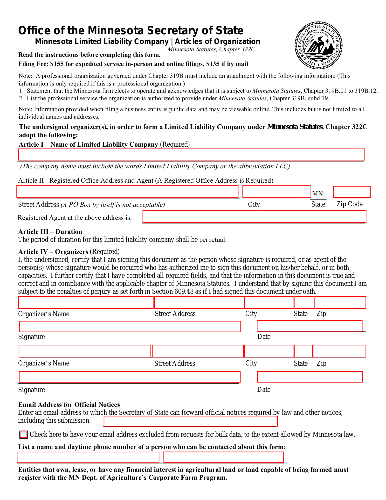 How to Form an LLC in Minnesota (7 steps)