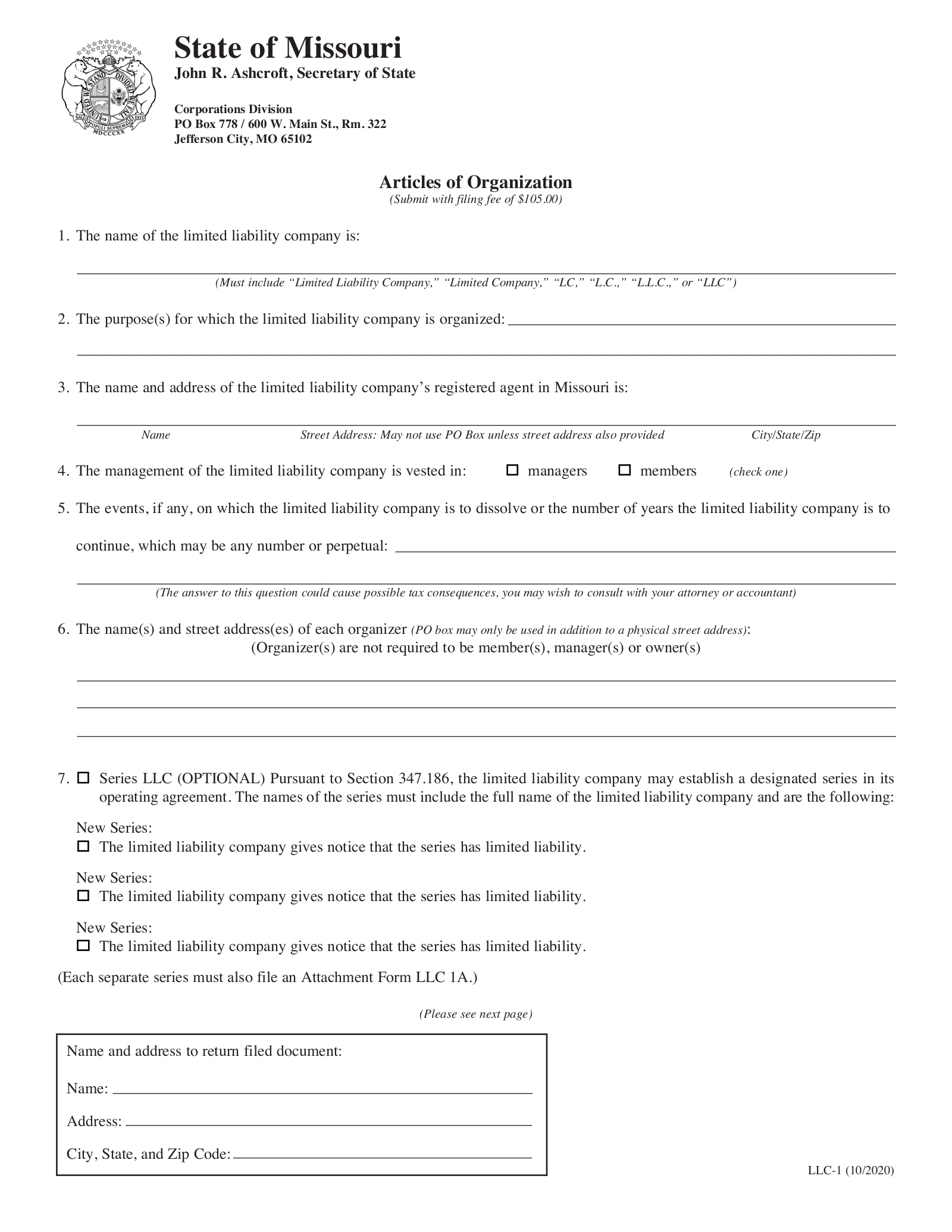 How to Form an LLC in Missouri (7 steps)