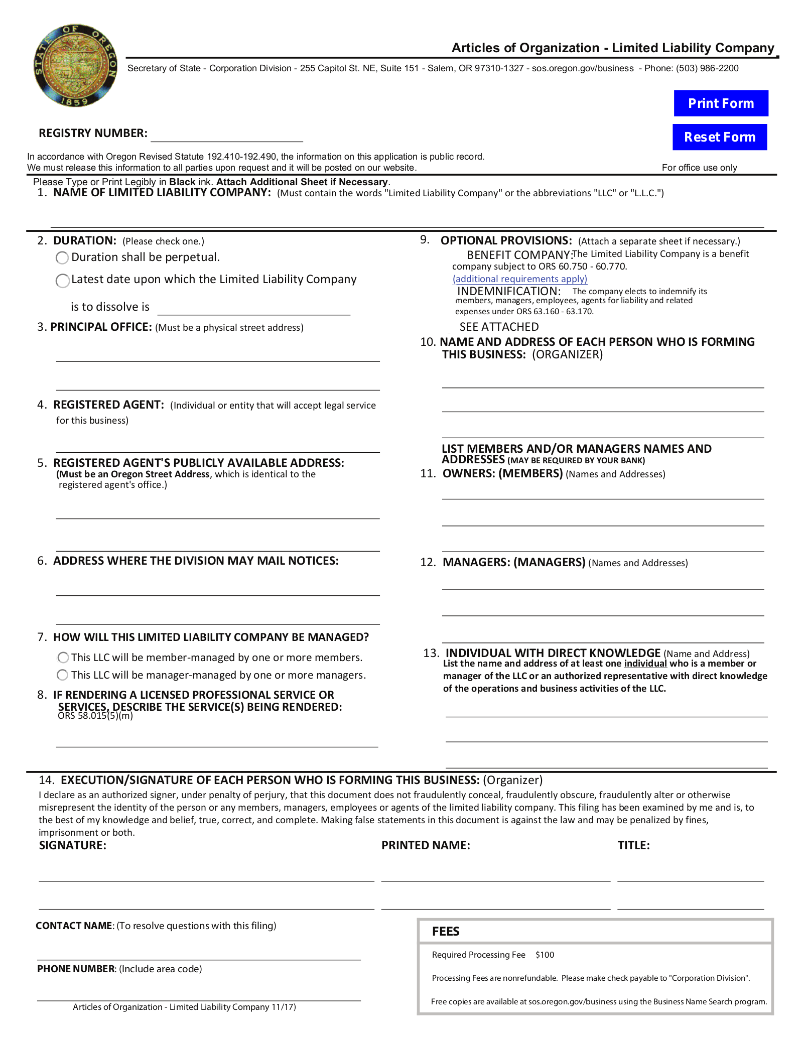 How to Form an LLC in Oregon (7 steps)