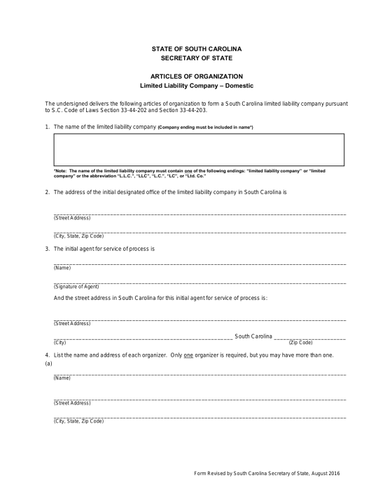 How to Form an LLC in South Carolina (7 steps)