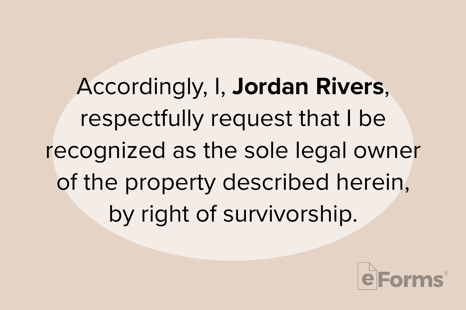 Recognition of person filing.