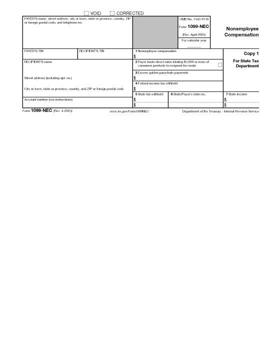 IRS 1099 Form