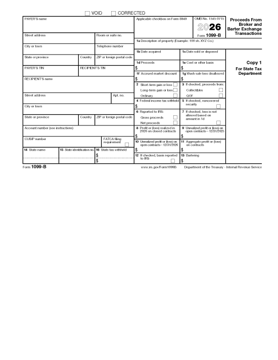 IRS Form 1099-B