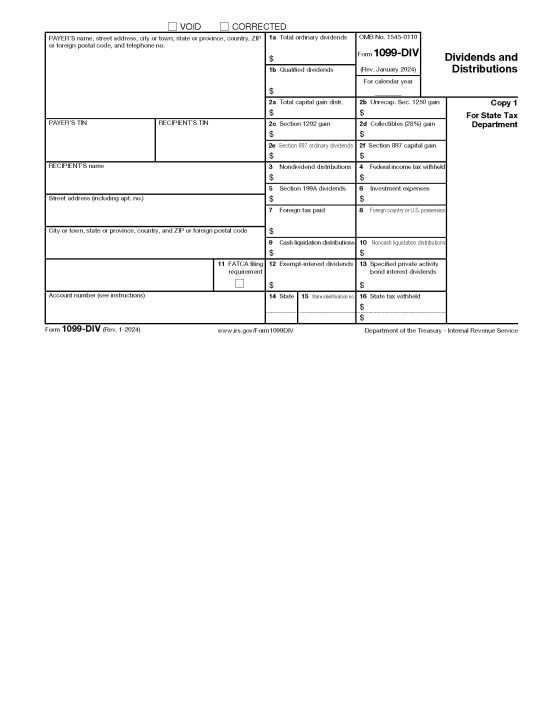 IRS Form 1099-DIV